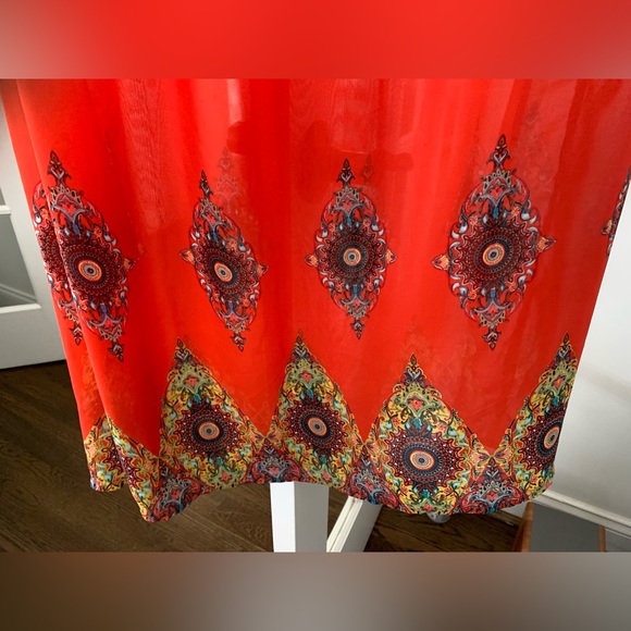 Red strapple dress. For All ocassions and very fashionable.Size small and fits M - Picture 5 of 7